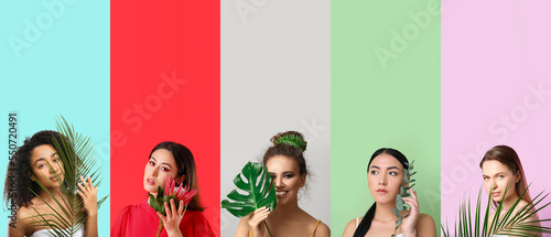 Group of beautiful young wo...