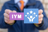 IYM Improve Your Motivation Business Concept.