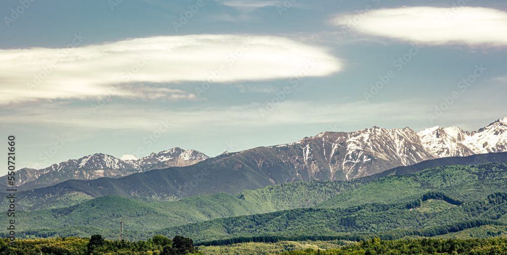 view of the famous Romanian mountains Fagaras.