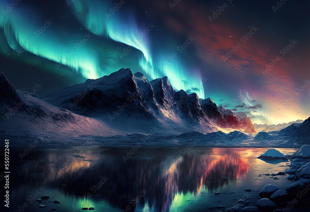 Fototapeta premium Northern Lights No.14