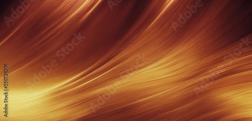 Warm orange background with flowing lines. Series of curved  undulating lines  flowing  organic pattern. bold  dynamic. Backgrounds for wallpaper  website banners  brochures  Generative AI