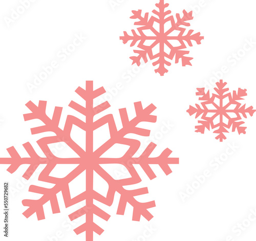 illustration vector graphic of snowflakes on white background, for christmas decoration