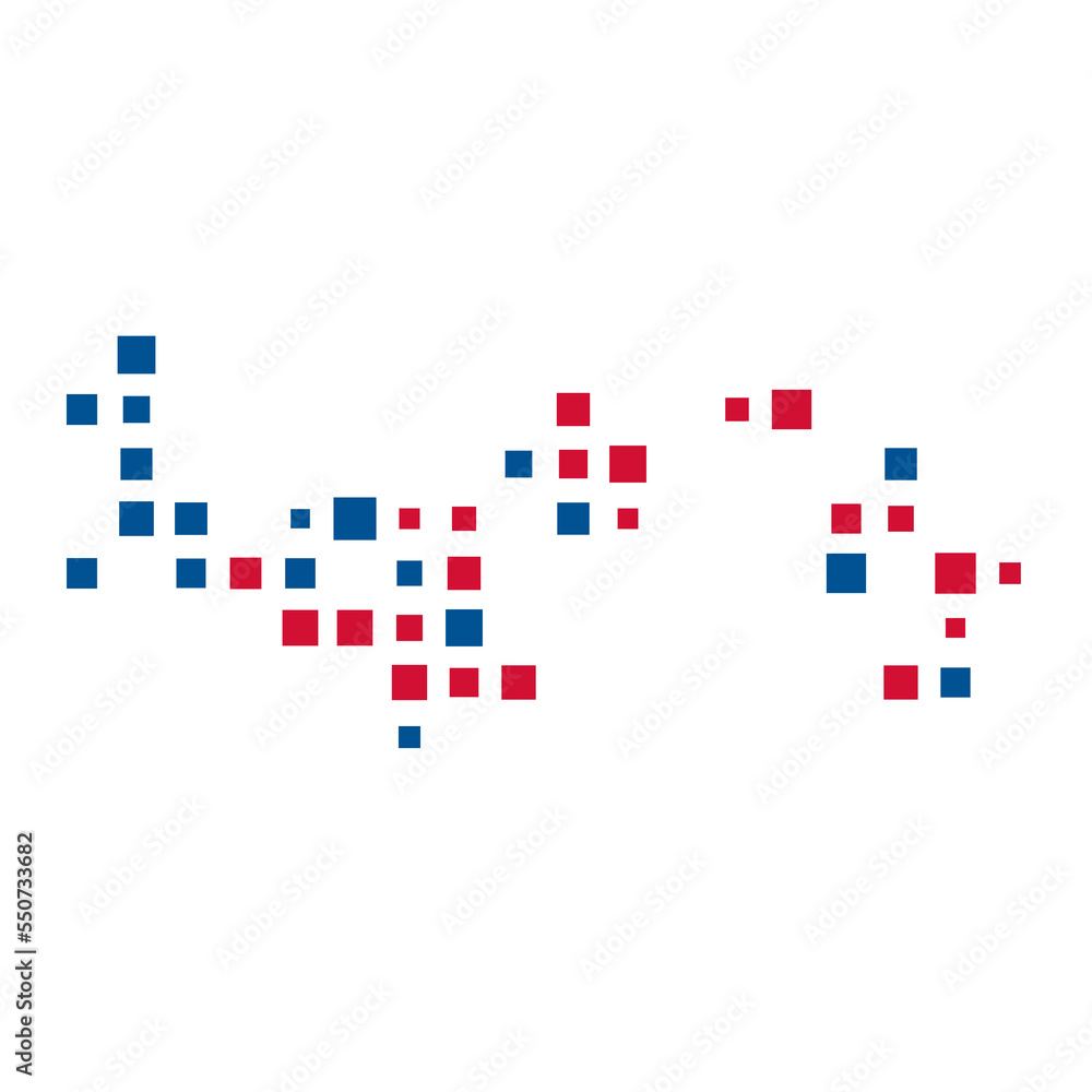 Panama Silhouette Pixelated pattern illustration Panama Silhouette Pixelated pattern illustration