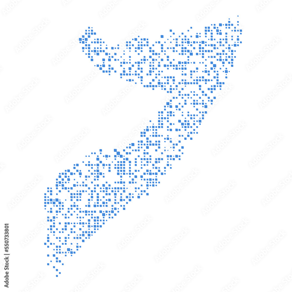 Somalia Silhouette Pixelated pattern illustration Somalia Silhouette Pixelated pattern illustration