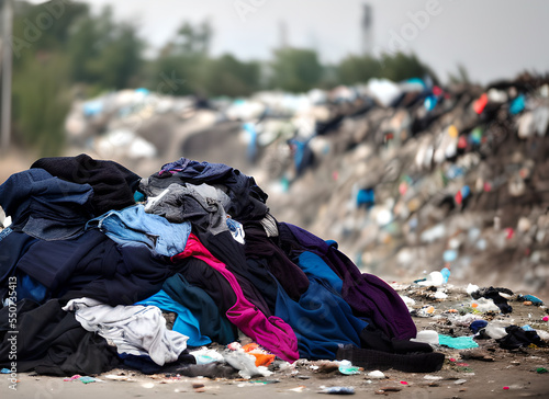 Used clothes in dump, Fast fashion, Sustainability,