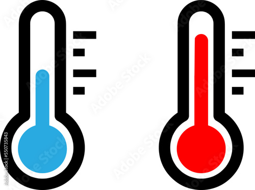 Thermometer Icon Vector Design Template on white background..eps