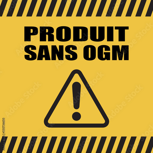 Logo produit sans OGM.