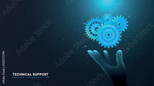 Technical support concept