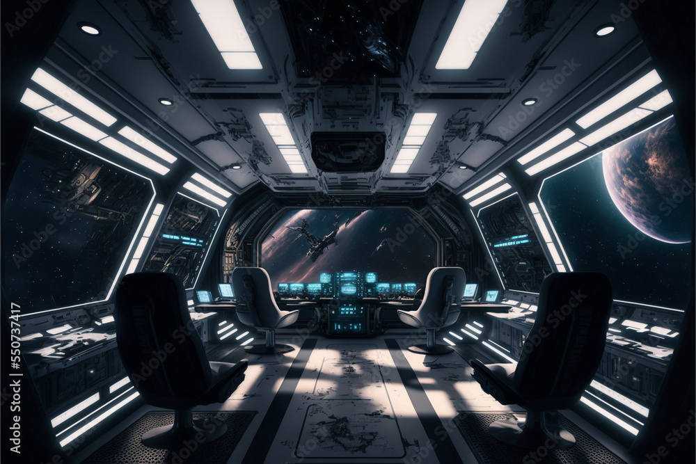interior of an spaceship interior of an spaceship