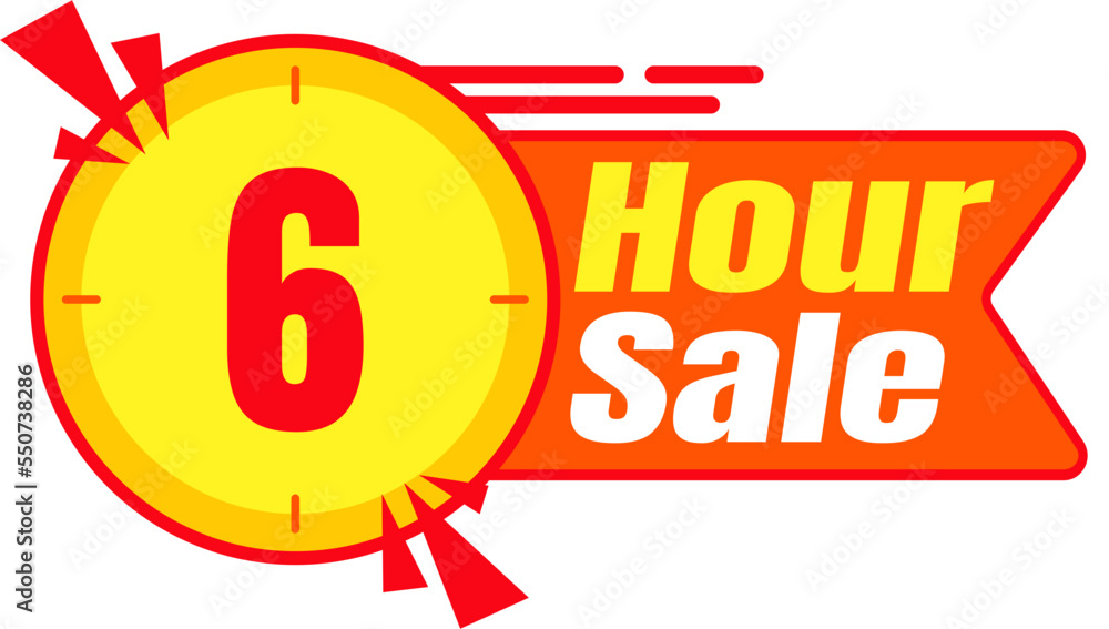 Shopping sale countdown promotional label Shopping sale countdown promotional label