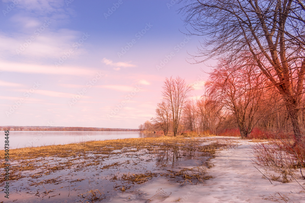 Beautiful winter landscape at the ravine Petrie Island, Ottawa Beautiful winter landscape at the ravine Petrie Island, Ottawa