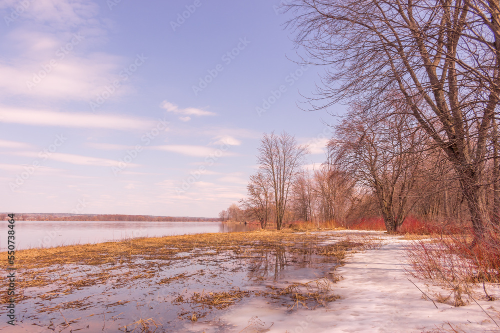 Beautiful winter landscape at the ravine Petrie Island, Ottawa Beautiful winter landscape at the ravine Petrie Island, Ottawa