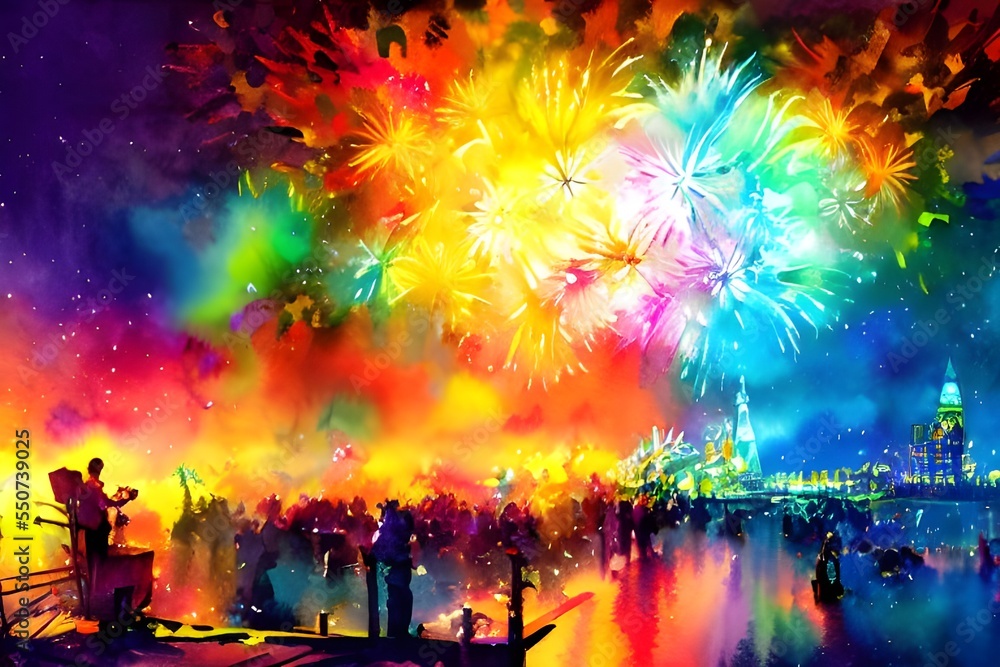 The clock ticks down to midnight and the festive mood is electric