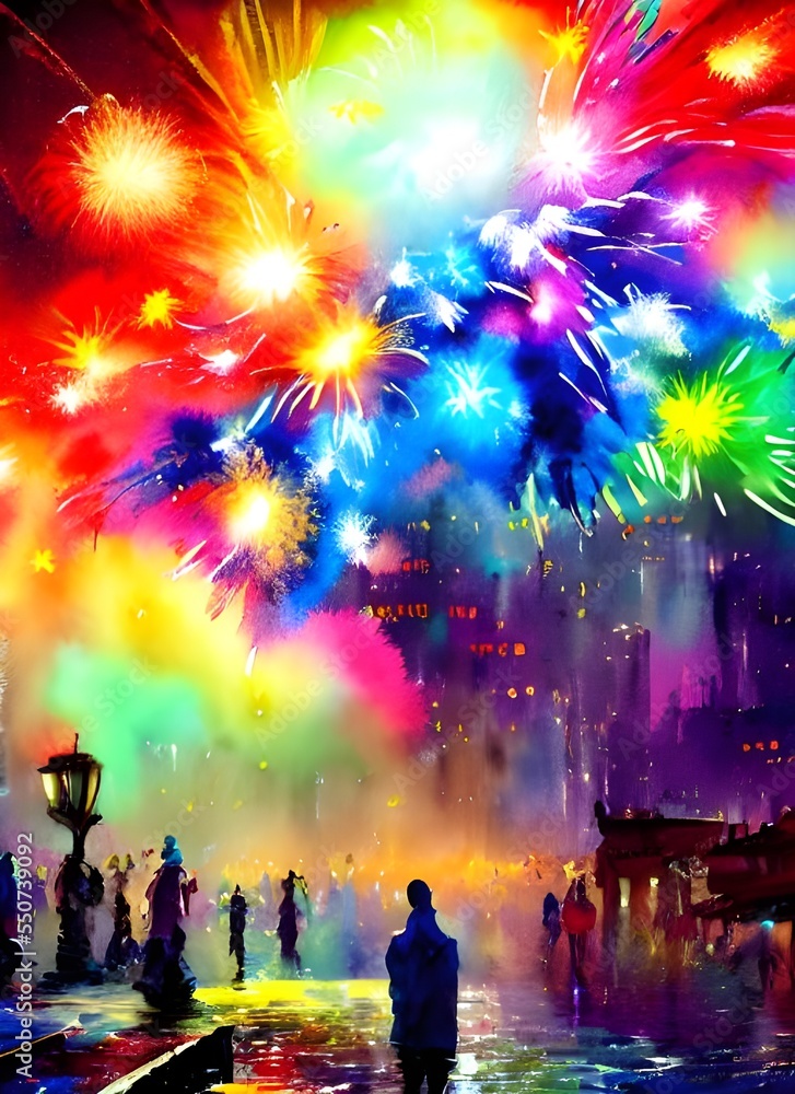 Throngs of people are crammed into the tiny city square, all vying for a good view of the spectacular fireworks show. The air is thick with anticipation and excitement. Suddenly, the sky lights up in 