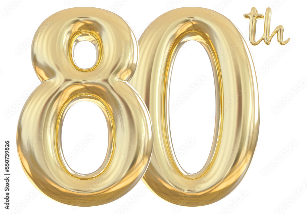 80th anniversary numbers gold celebrate number 80th anniversary numbers gold celebrate number
