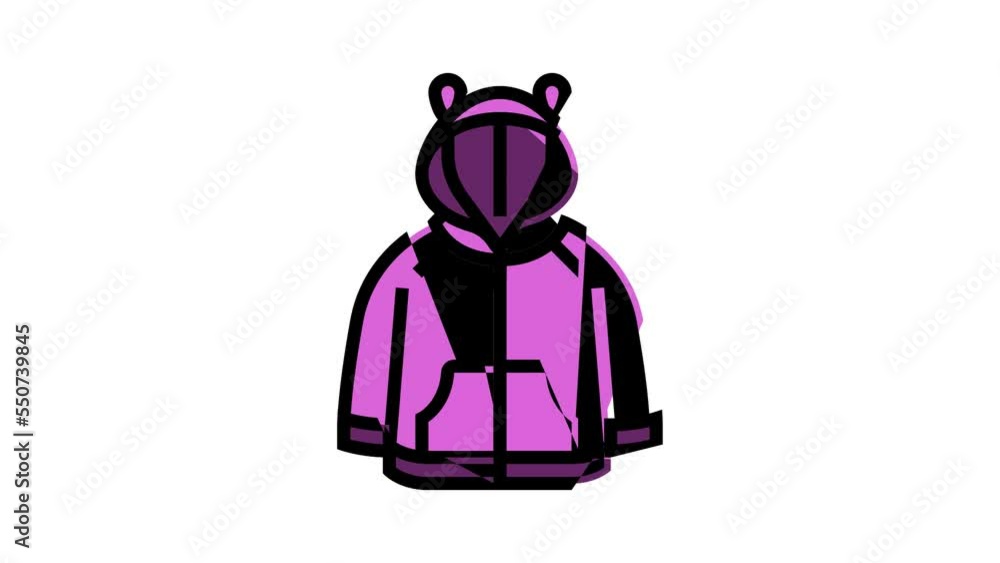 hoodie boy baby cloth color icon animation hoodie boy baby cloth color icon animation