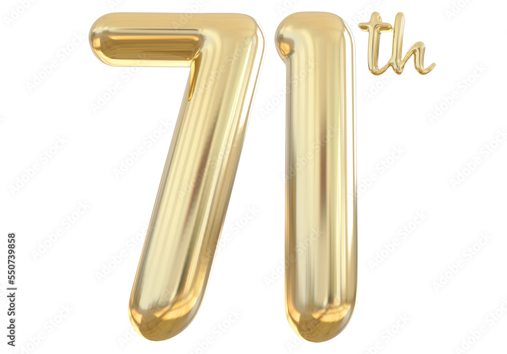 71th anniversary numbers gold celebrate number 71th anniversary numbers gold celebrate number