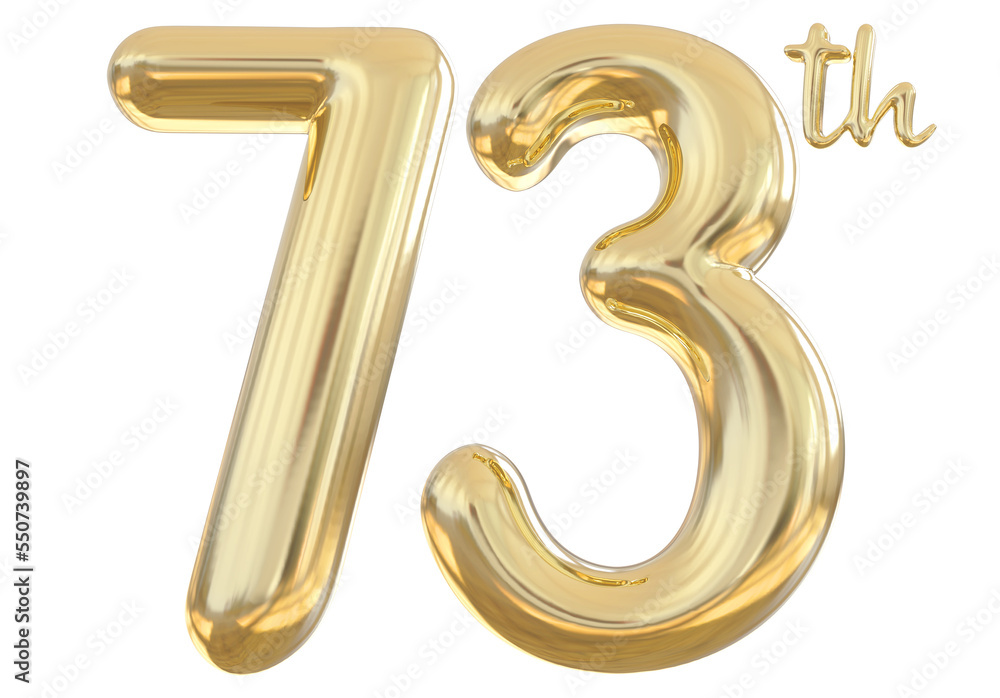 73th anniversary numbers gold celebrate number 73th anniversary numbers gold celebrate number