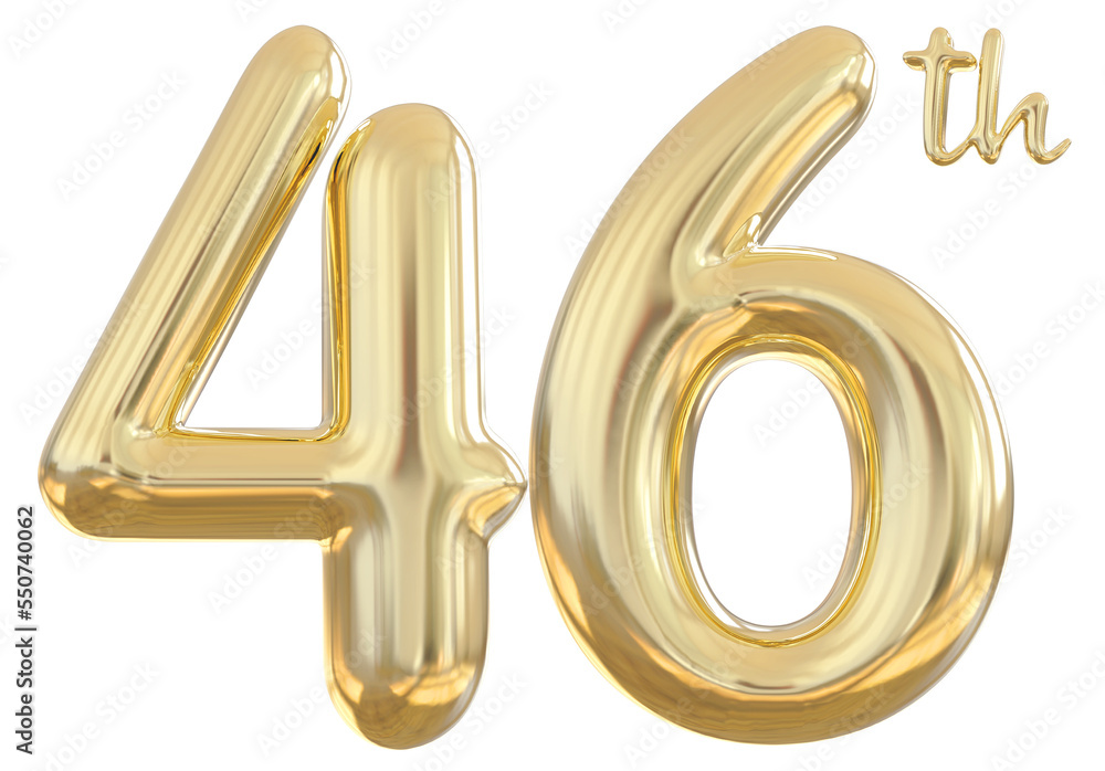 46th anniversary numbers gold celebrate number 46th anniversary numbers gold celebrate number