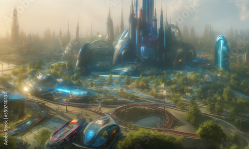 Future city alien inspired 1