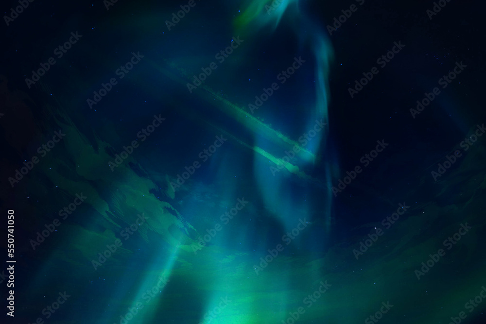 Northern aurora lights night sky painting background