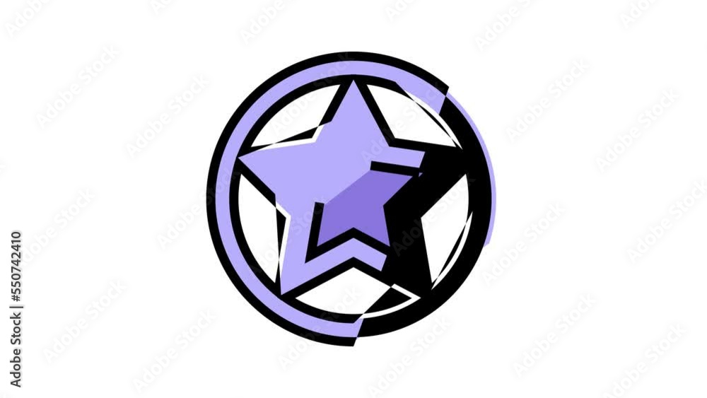 star game award color icon animation star game award color icon animation