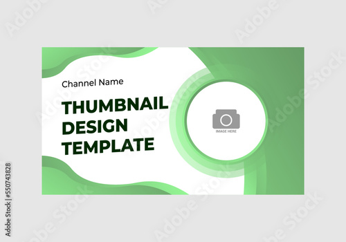 the green color of the youtube thumbnail template.