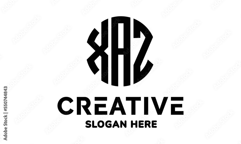 Creative XAZ Letter Logo design
