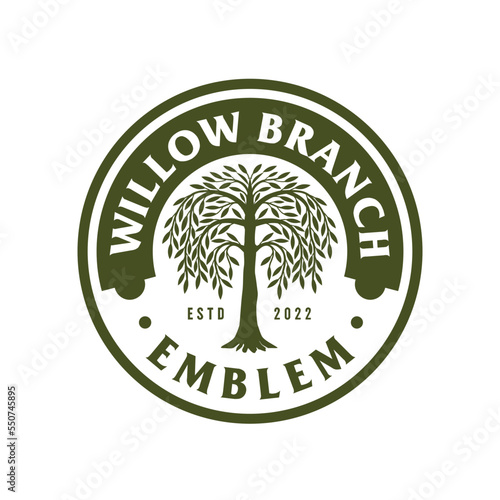 willow tree emblem template
