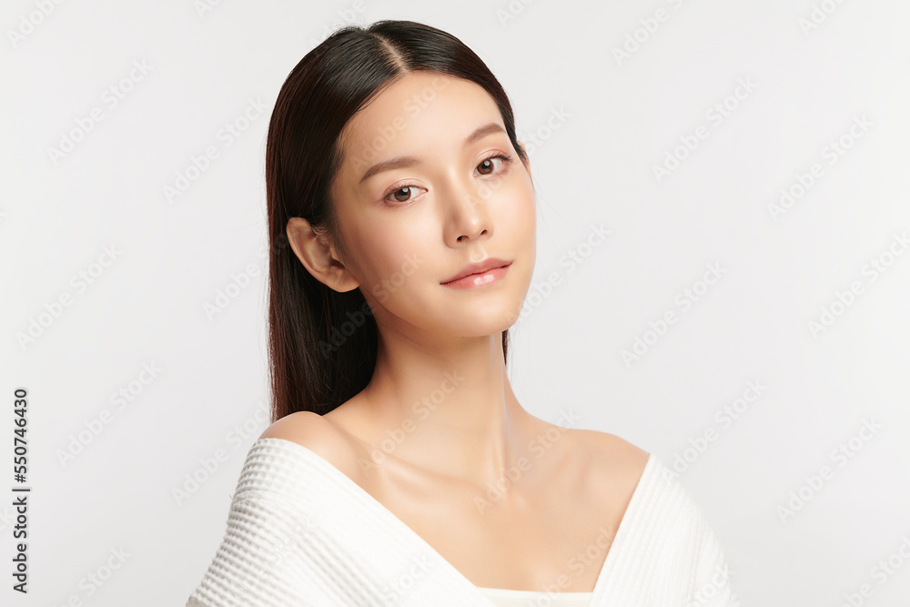 Beautiful young asian woman with clean fresh skin on white background, Face care, Facial treatment, Cosmetology, beauty and spa, Asian women portrait. Beautiful young asian woman with clean fresh skin on white background, Face care, Facial treatment, Cosmetology, beauty and spa, Asian women portrait.