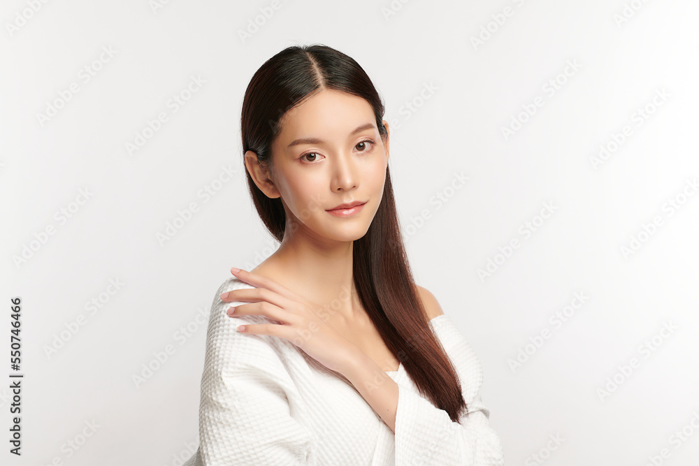 Beautiful young asian woman with clean fresh skin on white background, Face care, Facial treatment, Cosmetology, beauty and spa, Asian women portrait. Beautiful young asian woman with clean fresh skin on white background, Face care, Facial treatment, Cosmetology, beauty and spa, Asian women portrait.
