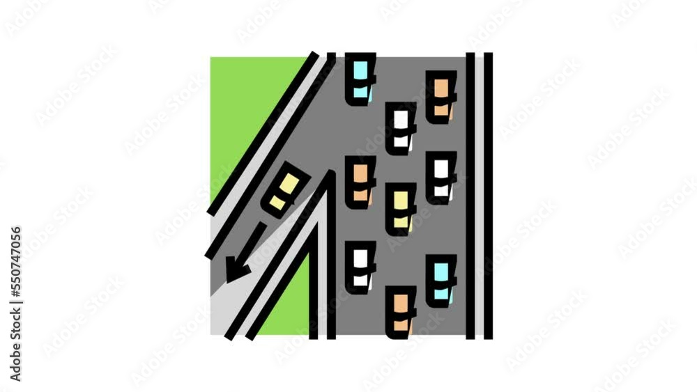 expressway road color icon animation expressway road color icon animation