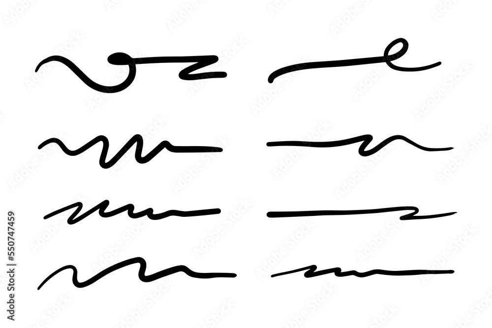 strokes, underlines, highlighter marker strokes, wave brush marks. strokes, underlines, highlighter marker strokes, wave brush marks.