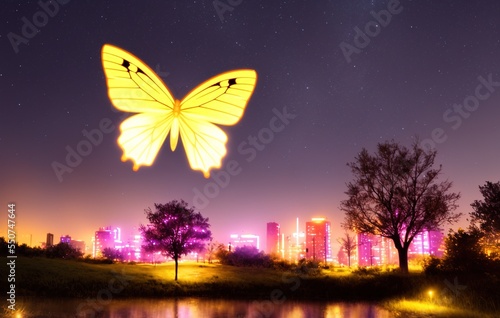 butterfly on night © Faisal