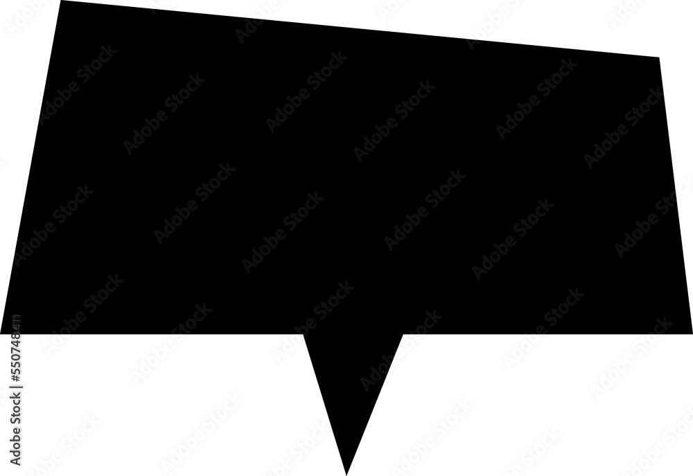 Black speech bubble Black speech bubble