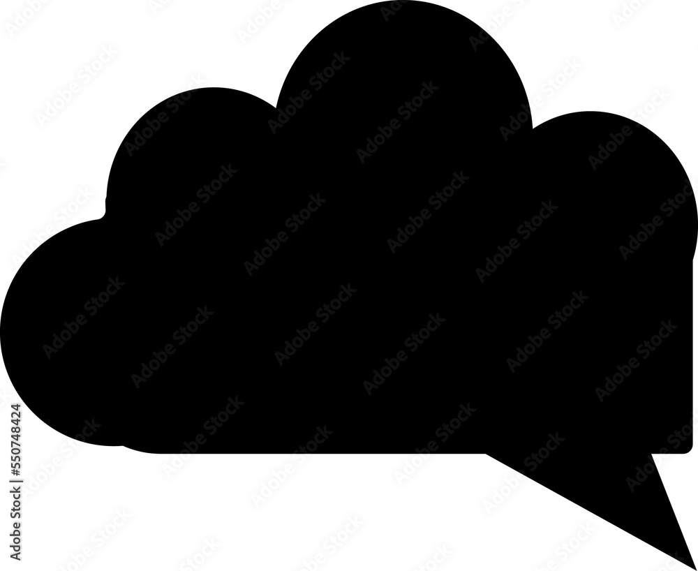 Black speech bubble Black speech bubble