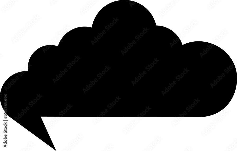 Black speech bubble Black speech bubble