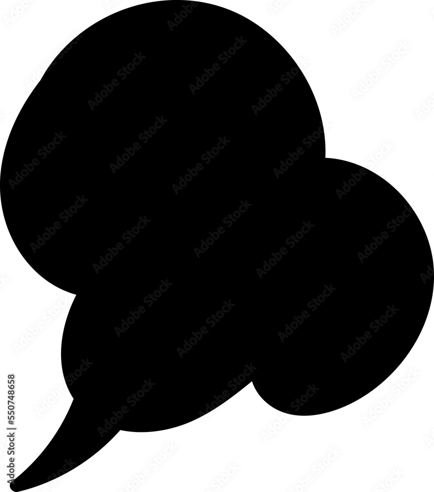 Black speech bubble Black speech bubble