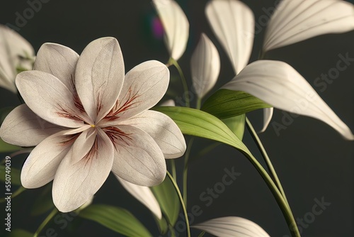 Beautiful Flower with solid background 