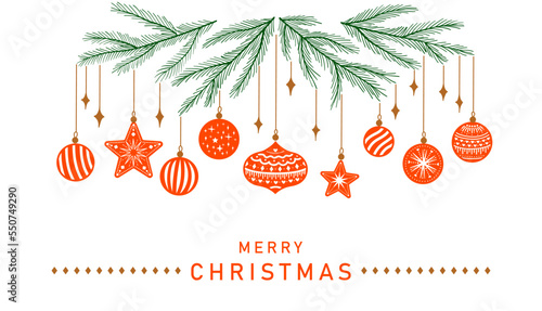 Set Christmas leaves plants hand draw vector. Drawing beautiful creeper leaf, decorative set with leaves and lettering. Vector illustration. Hand draw elements set collection stars and sun vector