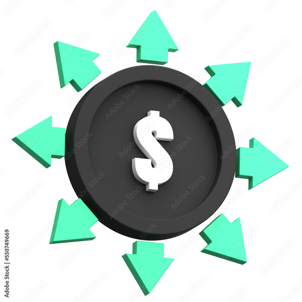 Invesment Sharing 3d Icon Invesment Sharing 3d Icon