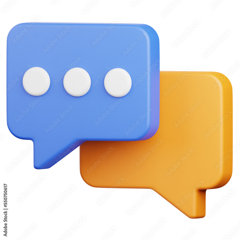 3D Render Conversation Icon, illustration isolated on white background, suitable for website, mobile app, print, presentation, infographic, and other projects. 3D Render Conversation Icon, illustration isolated on white background, suitable for website, mobile app, print, presentation, infographic, and other projects.