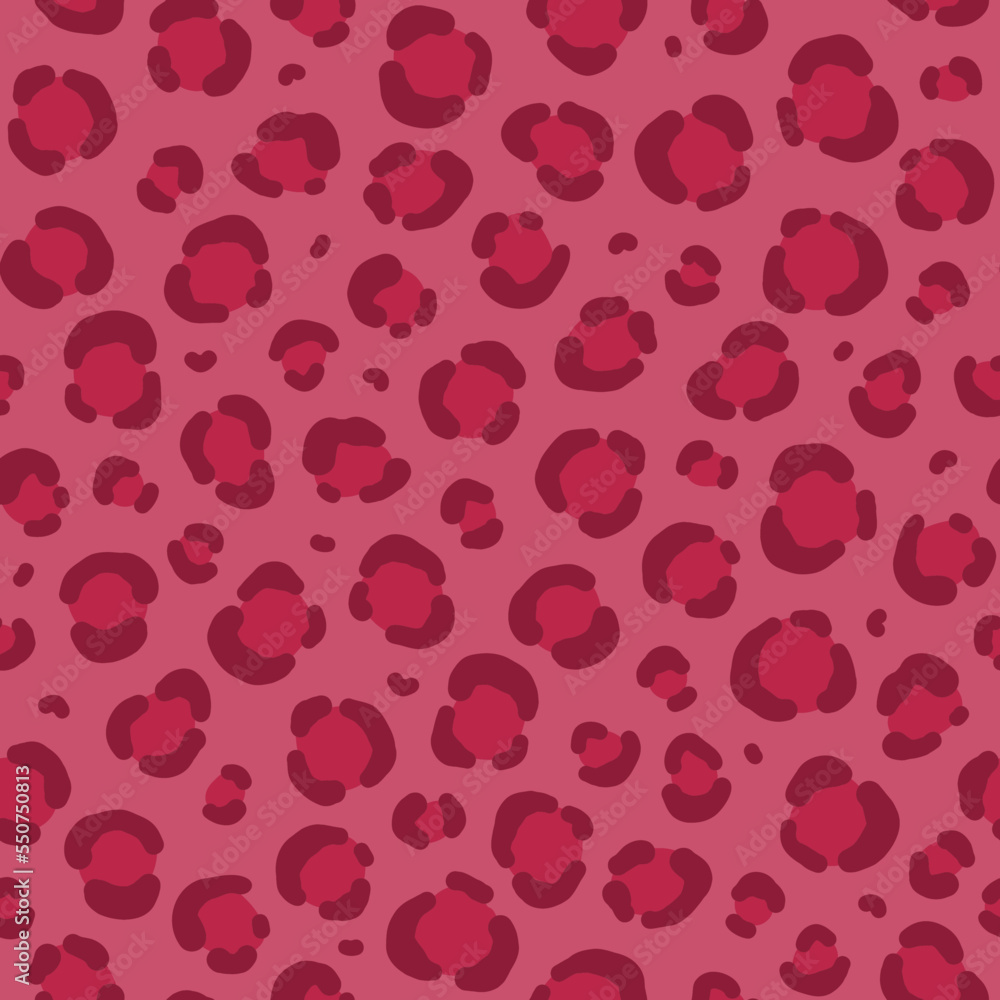 custom made wallpaper toronto digitalVector seamless pattern in color of the year 2023 viva magenta with animal leopard skin