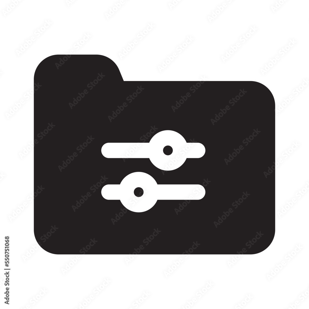 Folder Icon Solid Style Folder Icon Solid Style
