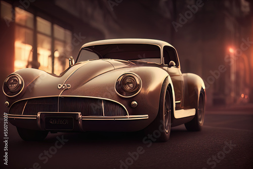 Vintage car on the street © CREATIVE STOCK