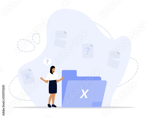 No data illustration vector concept. Illustration for websites, landing pages, mobile applications, 
posters and banners