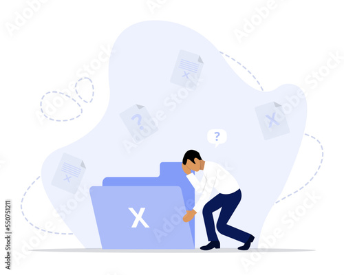 No data illustration vector concept. Illustration for websites, landing pages, mobile applications, 
posters and banners