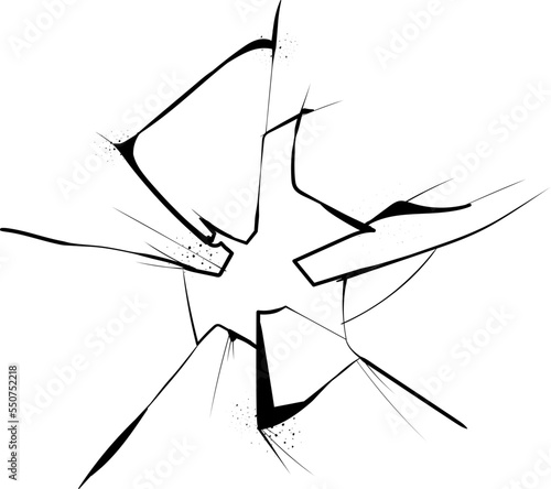 Crack element vector