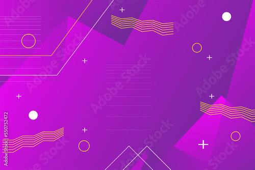 Modern purple background with line and shape variations,