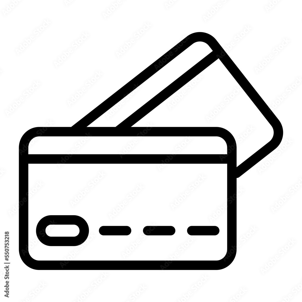 credit card line icon credit card line icon